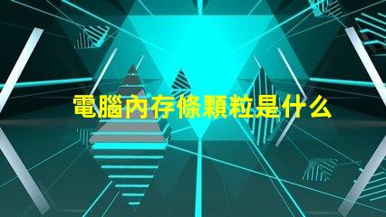 電腦內存條顆粒是什么意思 電腦內存條赫茲是什么意思